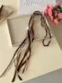 Retro ethnischer geflochtener Seilgürtel für Damen, stilvoller Fransen Taillenkette Accessoire. - 3#