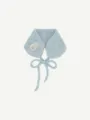 Knitted detachable collar winter warm cute tie ear warmer fashion accessories for women - One Size / Blue
