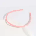 Pink matte plastic headband with teeth, slim non-slip hair accessory for daily casual styling. - Regular Fit / Light Pink
