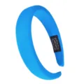 Solid color wide sponge headband for women, bright blue velvet hair hoop for daily fashion. - Thickened Wide Style (FV04) / Blue