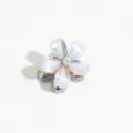 Mini flower hair claw clip cute metal side clip crystal rhinestone hair accessories for women - Light Blue