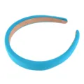 Blue padded headband for women, stylish fabric hair hoop for daily fashion and face washing. - 1.8cm / Blue