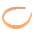 Orange padded sponge headband detail view, comfortable hair hoop accessory for daily fashion wear. - 1.8cm / Orange
