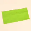 Fascia per capelli in maglia tinta unita vista dettagliata, fascia sportiva per yoga e trucco. - Fascia Larga Regolare / Verde mela
