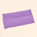 Vista dettagliata della fascia in maglia viola, fascia per capelli elastica per lo sport. - Fascia Larga Regolare / Viola