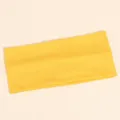 Fascia per capelli in maglia gialla fascia elastica sportiva per yoga e trucco viso. - Fascia Larga Regolare / Giallo