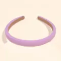 Simple light purple sponge headband for women, comfortable daily hair accessory and stylish hoop. - 1.2cm / Berry Purple