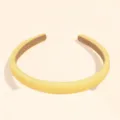 Yellow padded sponge headband, thin cloth hair hoop for daily fashion styling and face washing. - 1.2cm / Goose Yellow