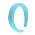 Sky blue padded sponge headband, wide solid color fabric hair hoop for women and girls daily wear. - Thickened Wide Style (FV04) / Sky Blue