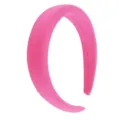 Solid color pink padded headband for women, stylish wide fabric hair hoop accessory. - Thickened Wide Style (FV04) / Rose Red