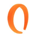 Orange wide padded headband velvet solid color hair hoop fashion women hair accessory variant - Thickened Wide Style (FV04) / Orange