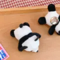 Plush panda brooch cute cartoon animal doll pin fluffy fashion bag clothing accessories - Full Body Panda Brooch