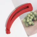 Red matte banana hair clip for women, stylish arch hair claw clip for daily wear. - Hollow Style / Red