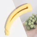 Frosted yellow banana hair clip, stylish matte hair claw for women and daily elegant updos. - Hollow Style / Yellow