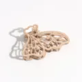 Pinza de pelo de mariposa mate beige para mujer, accesorio elegante para peinado semirrecogido. - Forma de Mariposa / Caqui