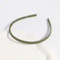 Matte plastic headband with teeth solid color non slip hair accessory for daily wear - Regular Fit / Green