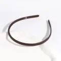 Brown frosted plastic hair hoop, thin non-slip teeth headband for women and girls daily wear. - Regular Fit / Brown