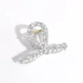 Shiny pearl rhinestone hair claw clip, elegant silver hair accessory for women and girls daily styling. - Small Silver