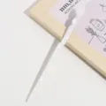 White acetate hair stick with elegant twist design simple minimalist bun maker pin for women - White