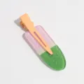 Summer cute acrylic ice cream hair clip glitter fruit pattern duckbill hair accessories - Spliced Green Pink
