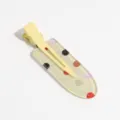 Sweet style duckbill hair clip with glitter and colorful dots, transparent resin design for summer. - Polka Dot Yellow