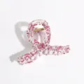 Sparkling rhinestone pearl hair claw clip fashion crystal shark clip for women daily wear accessory - Rose Red Claw Clip (Small)