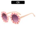 Bambini simpatici occhiali da sole fiore spiaggia protezione solare rosa elegante - Bianco avorio
