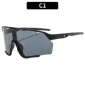 Gafas de sol deportivas montura negra variante C1, protección UV para exteriores. - C1-Marco Negro Lente Gris