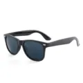Kids classic black sunglasses for children summer beach party stylish sun shades 1pc. - Square Frame (2140 Kids) / Black Frame Grey Lens