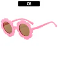 Kinder rosa Blumen Sonnenbrille süße Kleinkind Sonnenbrille Schutzbrille Variante C6 - Rosa Tee