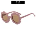 Süße rosa Sonnenblumen Kinder Sonnenbrille für Jungen und Mädchen UV Schutz Brille - Bohnenpastenrot