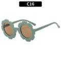 Kinder grüne Blumen Sonnenbrille süßer Sonnenschutz Augenschutz für Jungen und Mädchen PC - Grasgrün