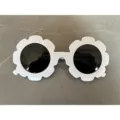Süße weiße Blumen Kinder Sonnenbrille, stilvoller Sonnenschutz für Jungen und Mädchen. - Grauweiß