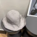 Elegant vintage lace wide brim bucket hat for women summer sun protection stylish sun hat. - Beige