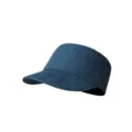 Japanischer Leinen-Look Reitkappe Sommer atmungsaktive flache Top Kadettenmuetze Damen - M (56-58cm) / Vintage-Blau