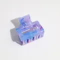 Blue pink marble small hair claw clip sweet cute half up hairstyle fashion hair accessory - Square / 4cm Size / Purple Smudge