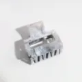 Small marble hair claw clip close up grey white acrylic hair accessory for women daily wear - Square / 4cm Size / Grey Smudge Marble