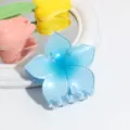 Wunderschoene blaue Farbverlauf Blumen Haarklammer fuer Damen elegante taegliche Haaraccessoires. - Blau