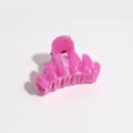 Pink marbled 4cm hair claw clip, sweet cute half-up hair accessory for women and girls daily wear. - Wave Hairpin / 4.5cm Size / Rose Red