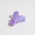 Small 4cm marbled hair claw clip purple blue sweet cute hair accessory for daily half up styling - Wave Hairpin / 4.5cm Size / Purple