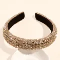 Serre-tête rembourré en strass étincelant pour femme, accessoire cheveux de fête luxueux. - 2.0cm / Strass Champagne