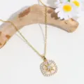 Exquisite square star compass pendant necklace with shimmering rhinestones for women chic jewelry. - Square Eight-Pointed Star