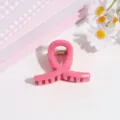 Detalle de pinza de pelo rosa, diseño de lazo bonito, accesorio de pelo dulce para el día a día. - Rosa oscuro