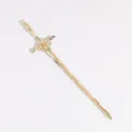 Gold sword hair stick elegant hairpin metal hair fork retro styling accessory for women - Gold Sword (6129792203161)