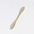 Exquisite gold rhinestone hair stick detail, elegant crystal hairpin for chic bun styling. - Gold Double Pointed Rhinestone (6129792203159)