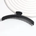 Pinza de pelo grande negra mate minimalista para mujeres, elegante pinza plátano para estilismo. - Estilo de Arco / Negro