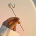 Elegant pearl metal hair pin variant, chic curved hair fork for daily elegant buns and updo. - Simple Pearl Style (6015770657173)