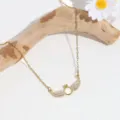 Gold Winged Ring Necklace Minimalist Rhinestone Clavicle Chain Jewelry Variant Styles - Angel Wings Ring Shape