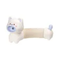 Mini cute white cat LED night light with flexible body and phone holder - Stretchable Cat Night Light / Beige