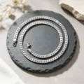 Vue détaillée d'une chaîne gourmette en acier inoxydable avec fermoir mousqueton. - Chaîne Gourmette Argent (XL2002-29) / 6mm Poli x 55cm
